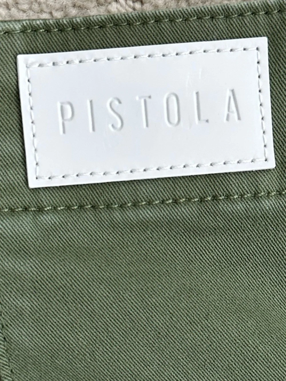 PISTOLA Sophia Wide Leg High-Rise Utility Pant Basil 33/US 16 Stretch Casual NWT - Picture 11 of 16